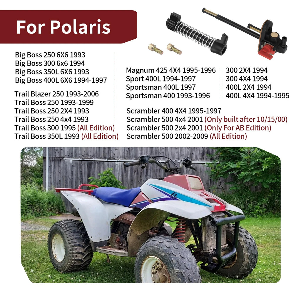 Petcock Fuel Shutoff Valve Lever Extension Spring for Polaris Scrambler 400 500 (1998–2002)