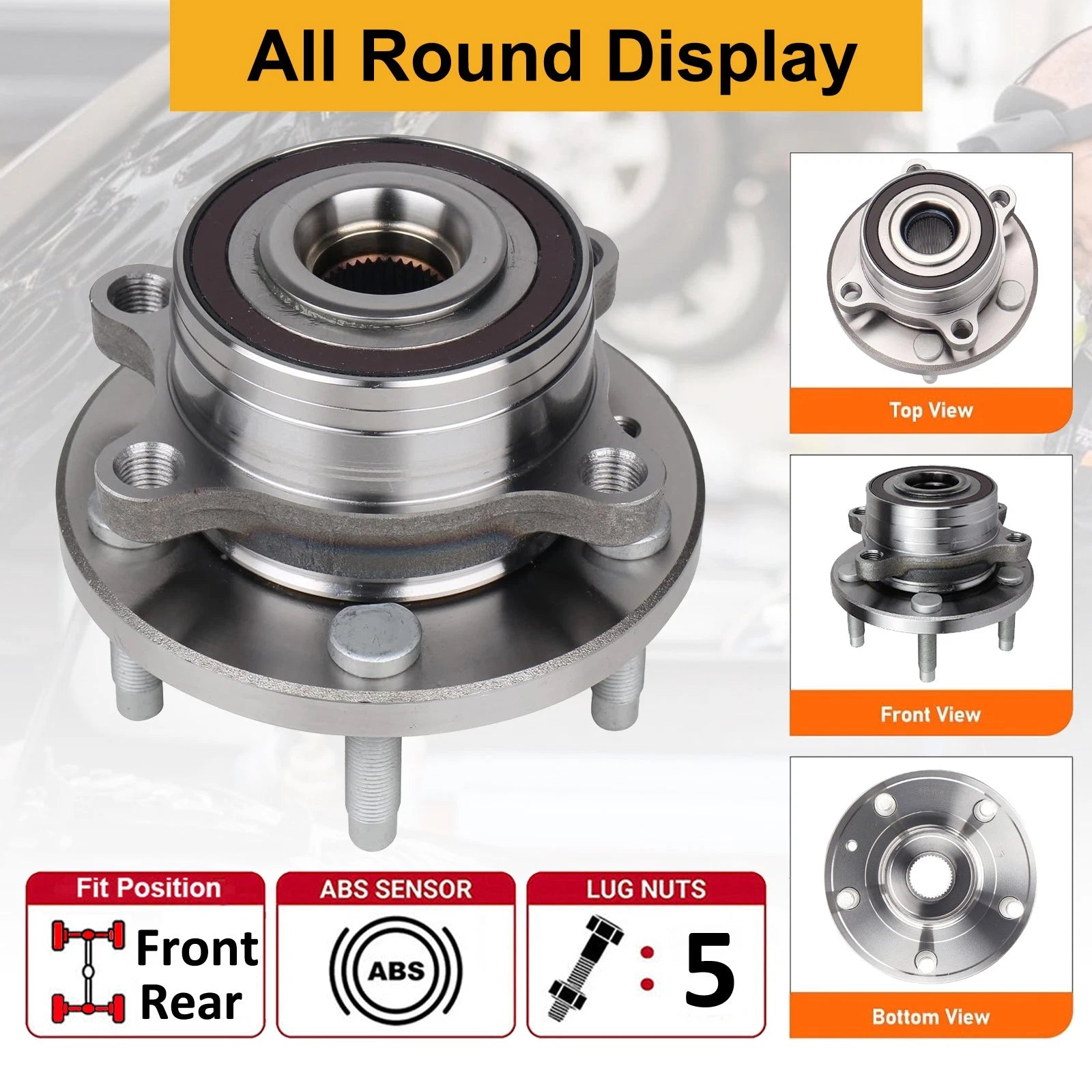 Front or Rear Wheel Bearing Hubs for Ford Explorer Police Interceptor (2013–2023)