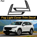Fog Light Cover Trim Set of 2 for Honda CR-V (2023–2024) Carbon Fiber Black