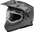 Fly Racing Trekker CW Solid Helmet for Snowmobiles (X-Large, Grey)