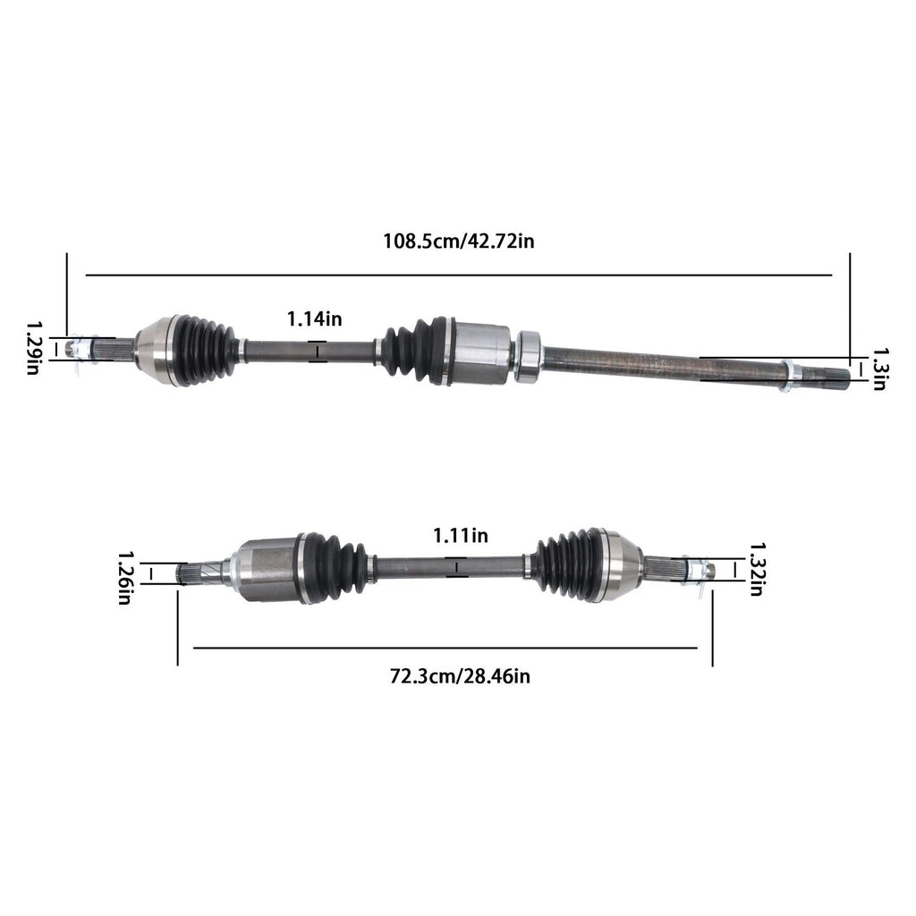Front CV Axle Shafts for Infiniti QX60 (2014–2015) & Nissan Pathfinder (2013–2017)