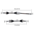Front CV Axle Shafts for Infiniti QX60 (2014–2015) & Nissan Pathfinder (2013–2017)