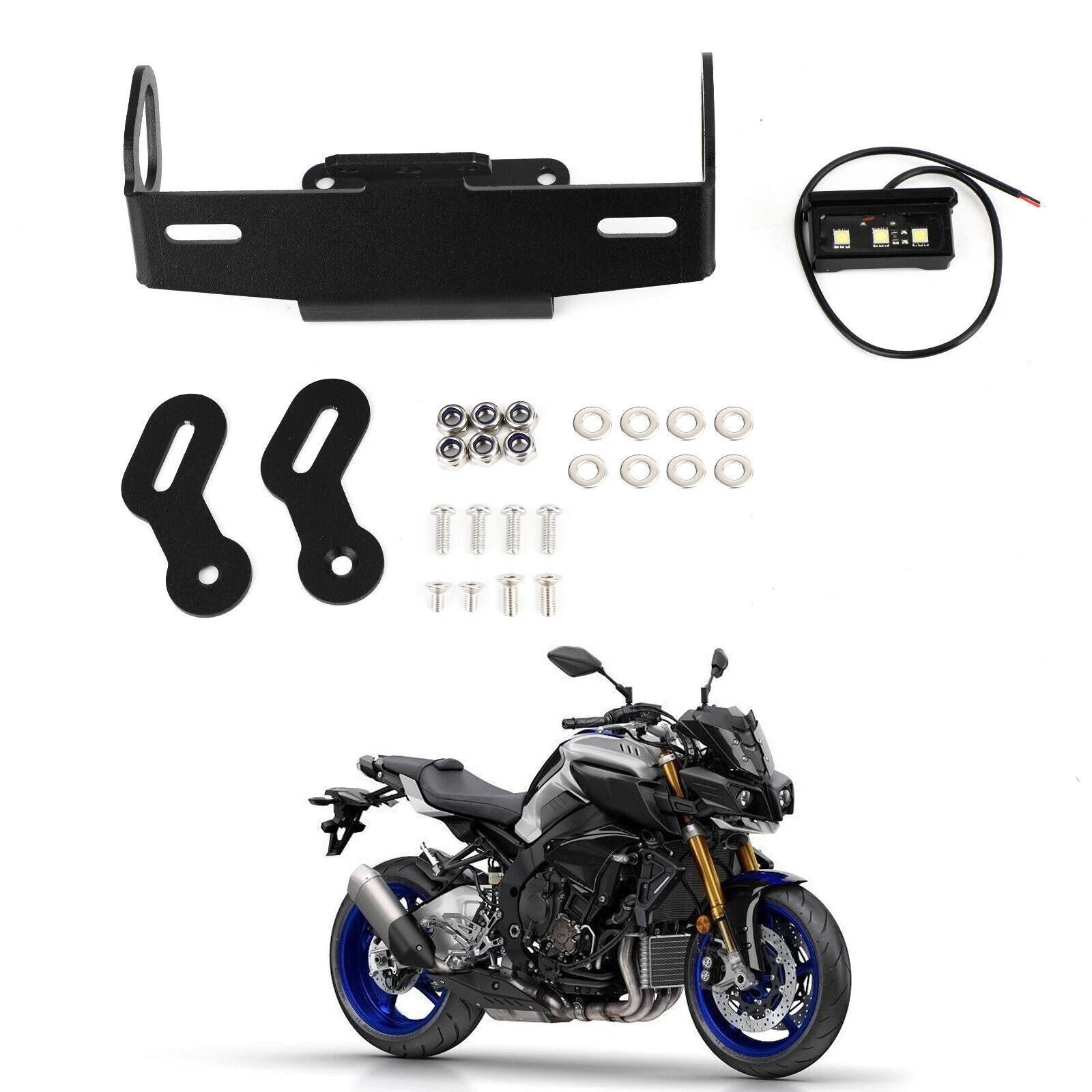License Plate Holder Frame for Yamaha MT09/MT10/MT07 Tracer (2014–2023)