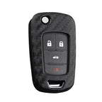 Carbon Fiber Flip Key Fob Case for Chevy Buick Chevrolet