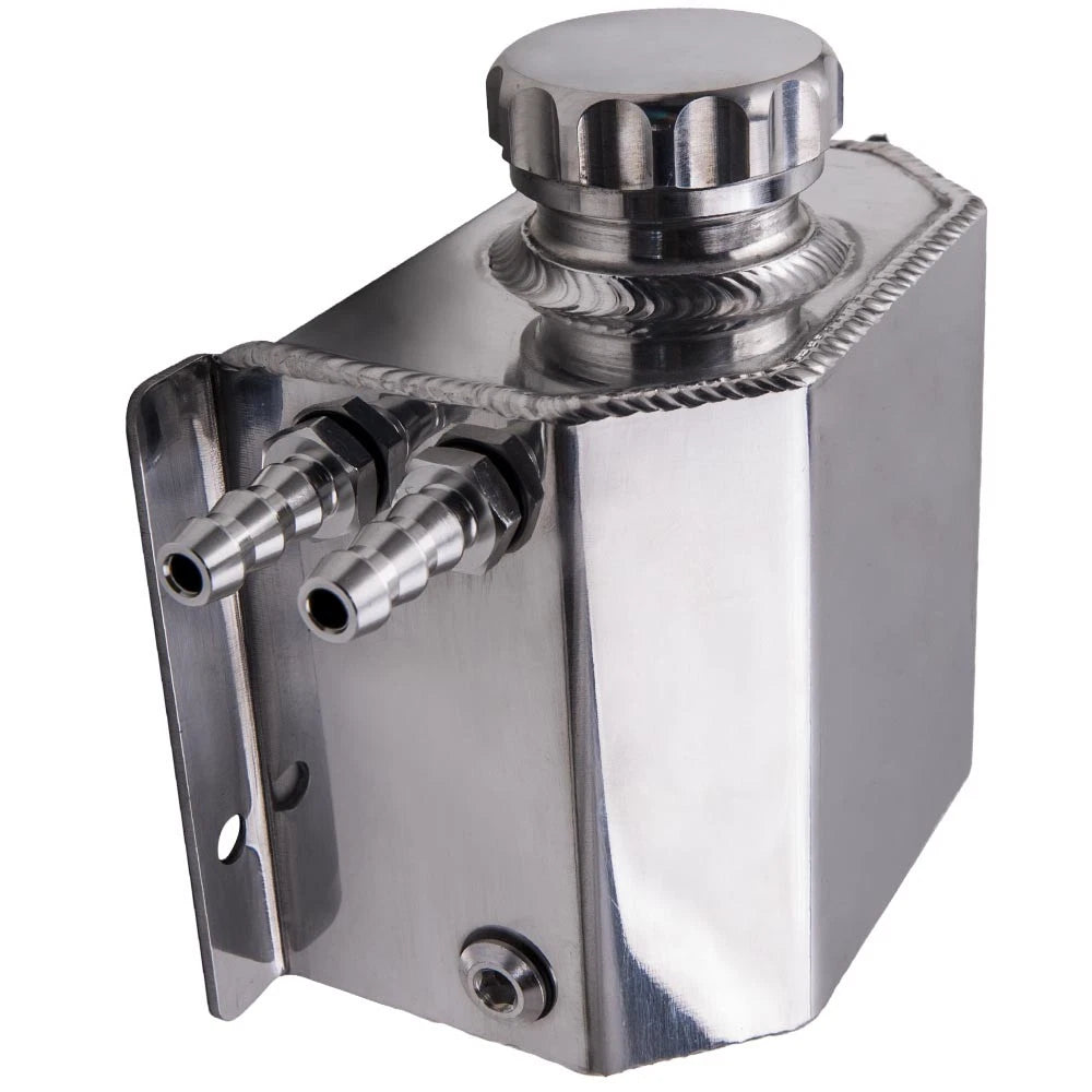 1L Aluminum Engine Oil Catch Can Reservoir Tank Universal
