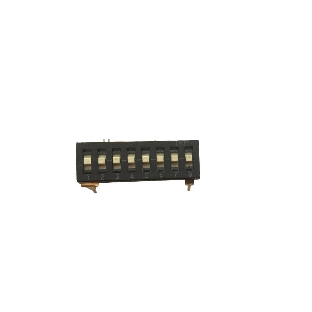 5pcs 8-Bit DIP Switches 3-Position Piano Key Design 2.54mm Spacing