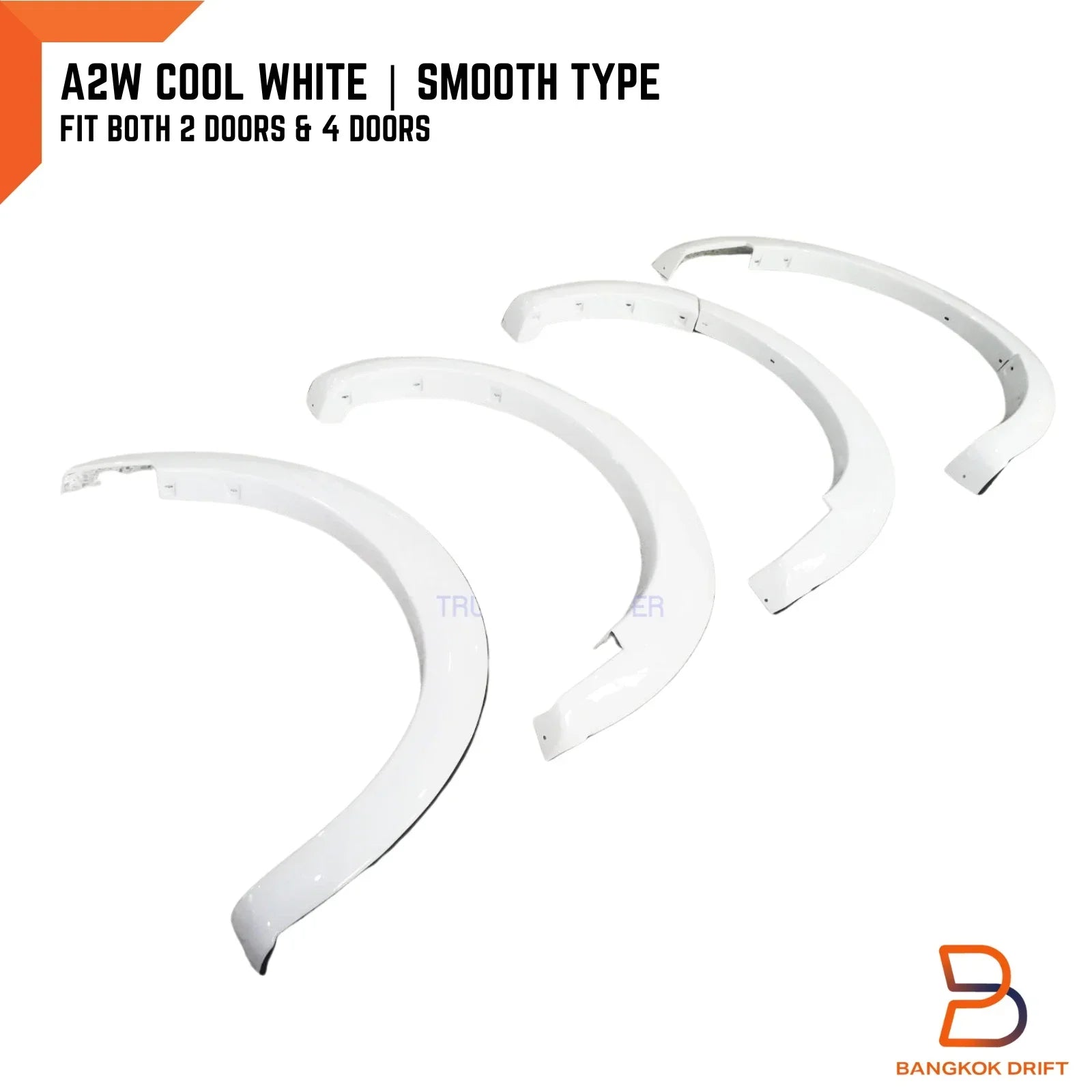 A2W Cool White Fender Flares for Mazda BT-50 Ute (2012-2018)