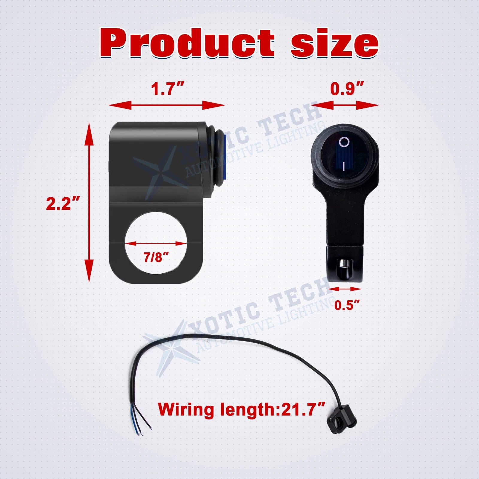 Handlebar Switch for Motorcycle Universal (2010-2025)
