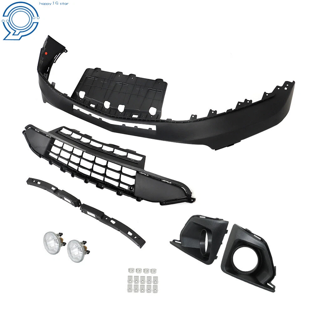 Front Bumper Lower Grill with Fog Light for Chevy Traverse (2018-2020)