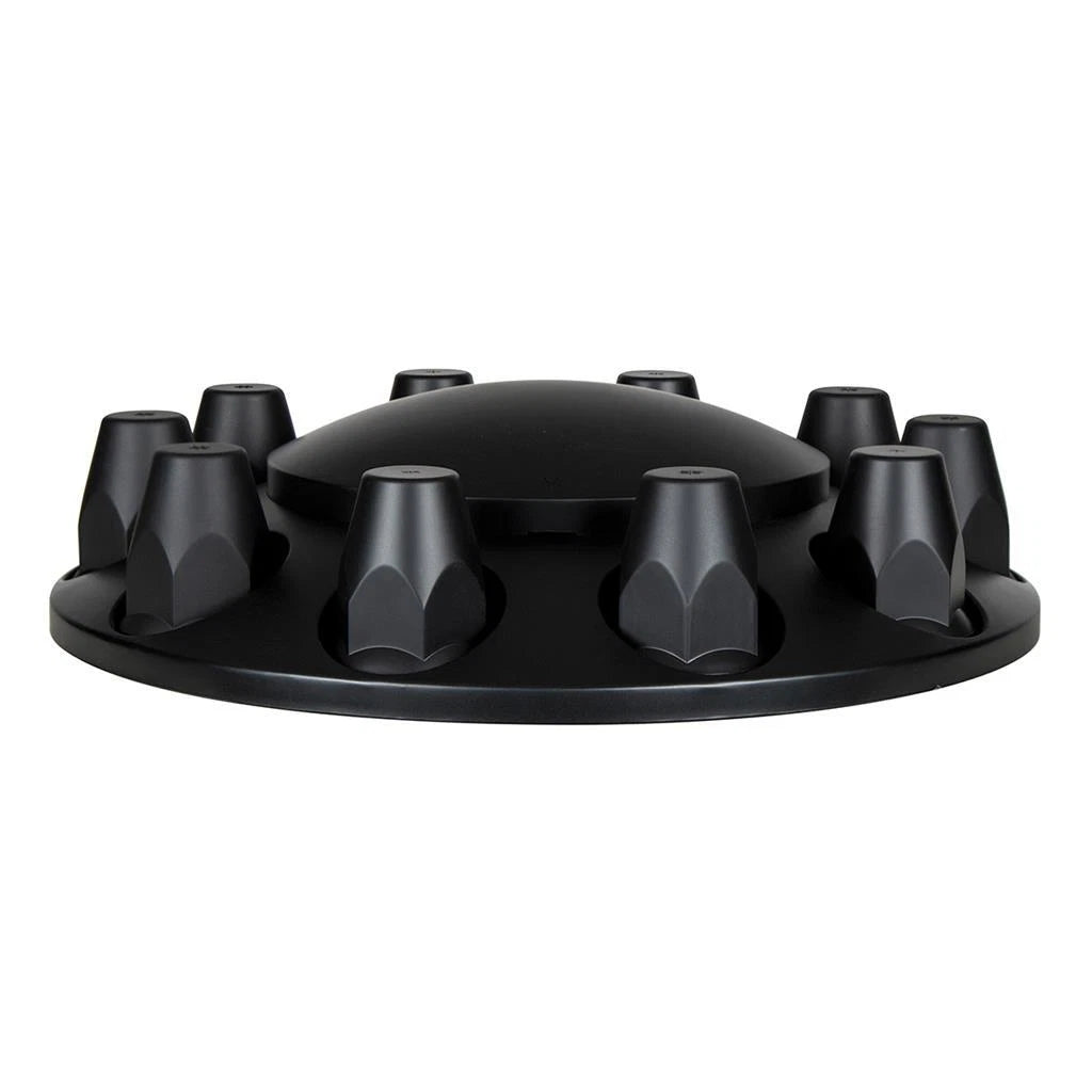 Axle Covers Set for Kenworth Semi Truck Black Standard Hubcaps 33mm (2001–2024)