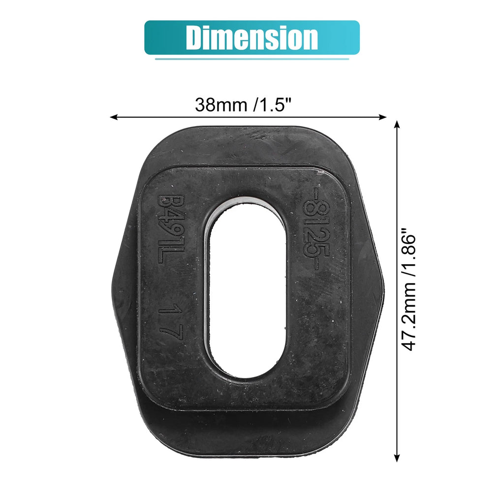 2X Upper Rubber Radiator Mount for Ford Edge (2007–2014) No.7T4Z-8125-A Black