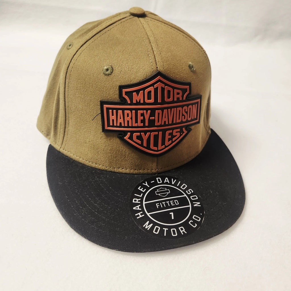 Harley-Davidson Flatbill Hat 99402-22VM Green Fitted Size 7