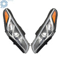 Set of 2 Clear Halogen Headlights Assembly Chrome for Hyundai Sonata (2015–2017)