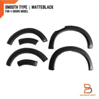 6" Matte Black Fender Flares for Mazda BT-50 (2021-2023)