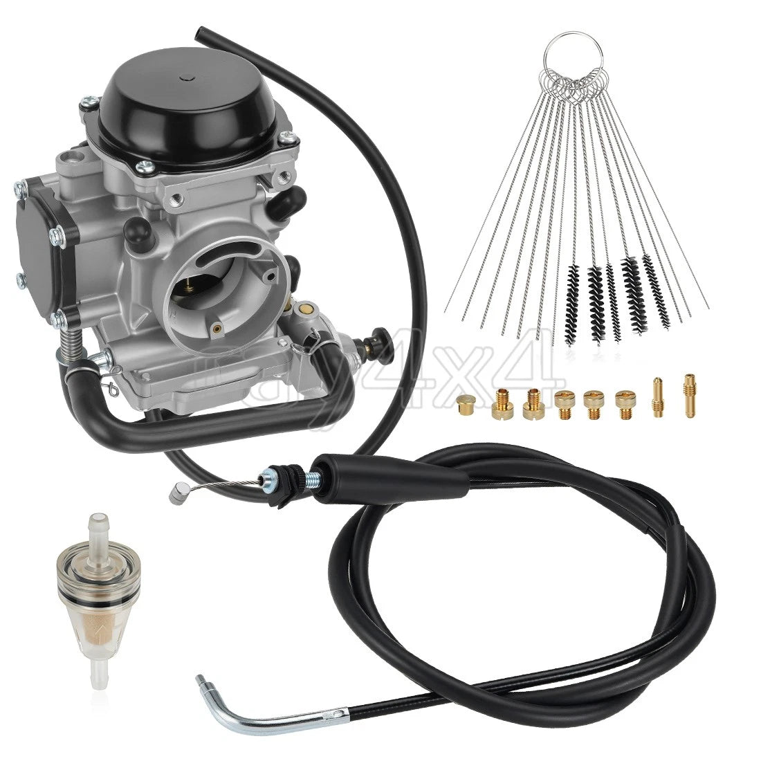 Carburetor Assy & Throttle Cable for Arctic Cat 500 400 (1998–2001) #0470-361 #0470-362