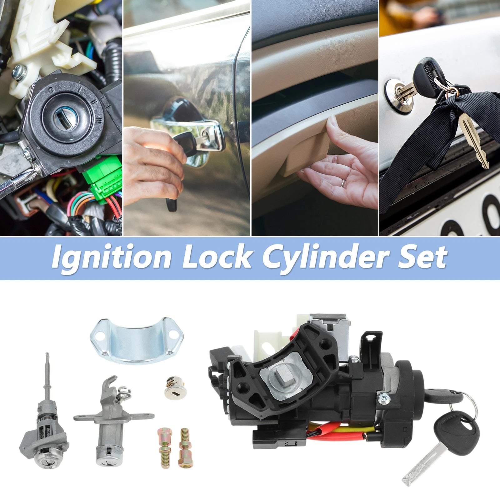 Ignition Lock Cylinder Assembly for Hyundai Sonata (2015–2019) 1 Set 81905-C2510