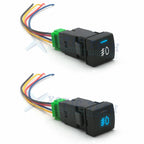 4-Pole 12V Push Button Switch with LED for Toyota Camry Corolla (2001-2024)