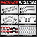 180 Degree U-Bend 3"OD Aluminum Intercooler Pipe for Turbo