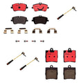Set of 4 Brembo Ceramic Brake Pads with Sensors for MB W203 S203 C240 (2001–2007)