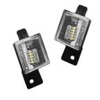 Set of 2 Error Free White LED License Plate Lights for Chevrolet Silverado