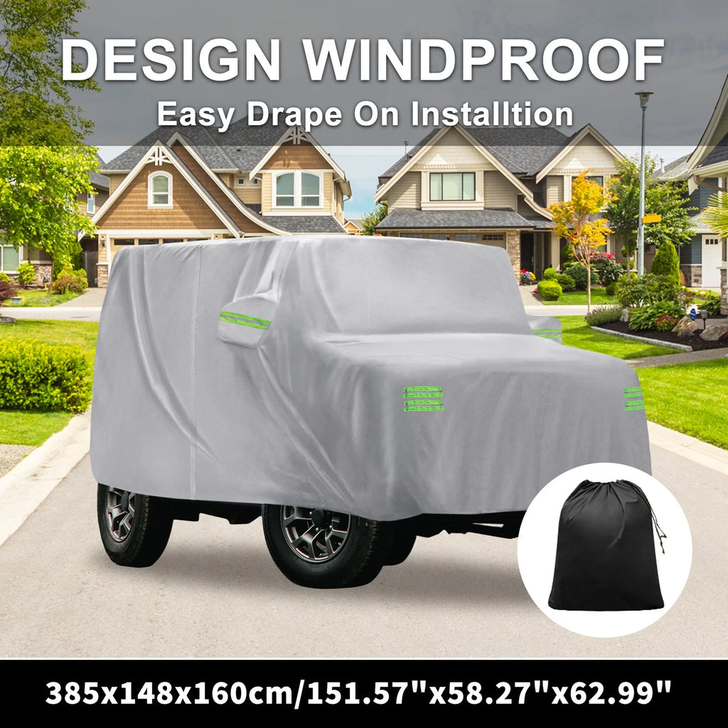 Waterproof Car Cover with Hook for Jimny JB64W/JB74W (385x148x160cm)