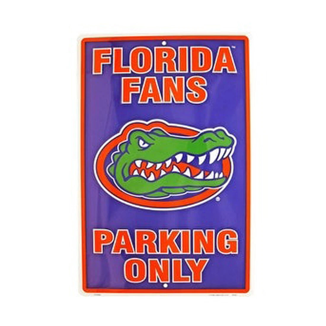 University of Florida Gators Parking Only Metal Sign 12" x 18"