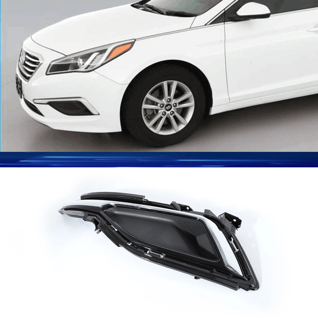 Left Driver Fog Light Cover Bezel Trim for Hyundai Sonata (2015–2017)