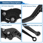 Adjustable Short Brake Clutch Levers for BMW R Nine T (2014–2016) - Black
