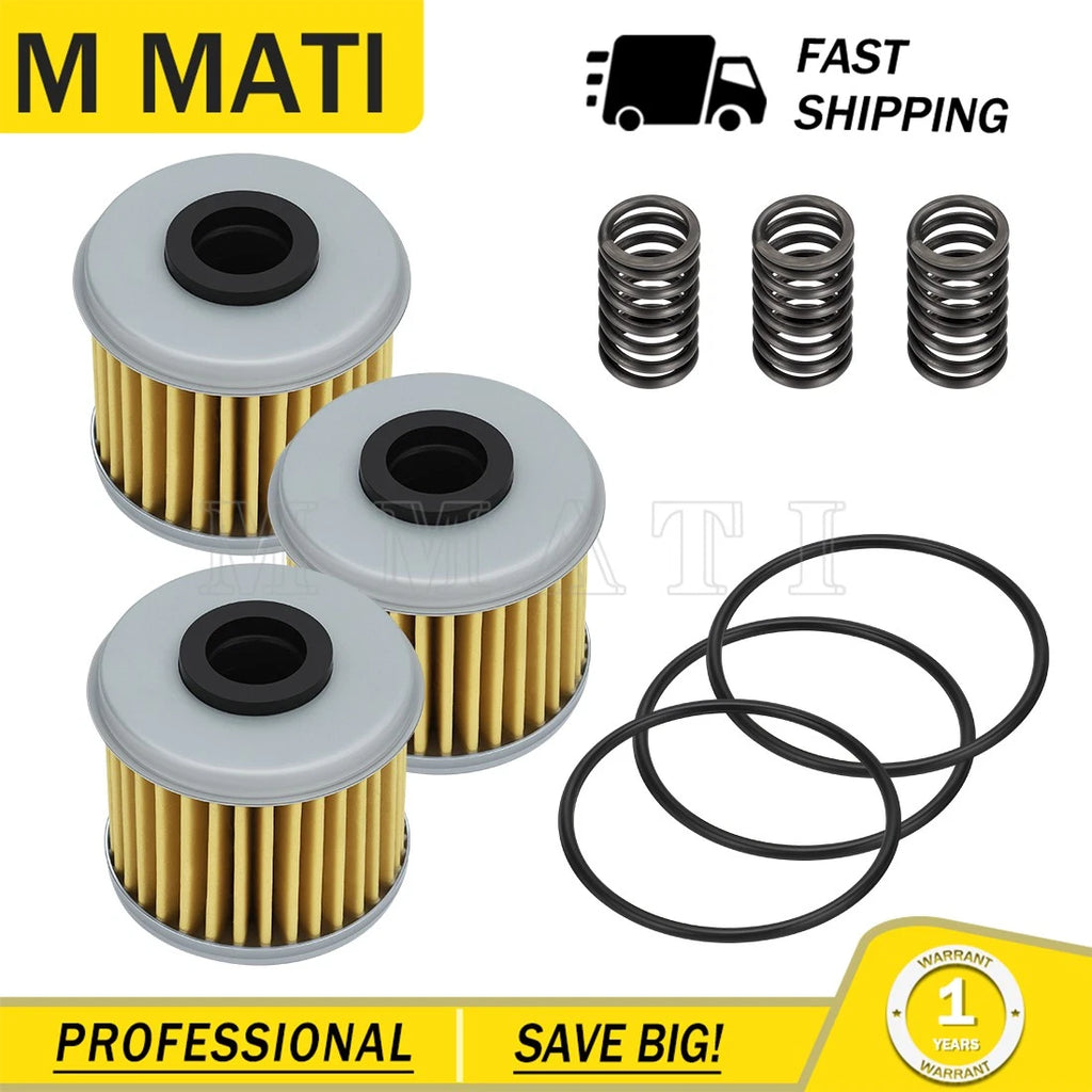 3 Oil Filters w/ O-Ring for Honda TRX450R TRX450ER (2004–2014) 15412-MEN-671