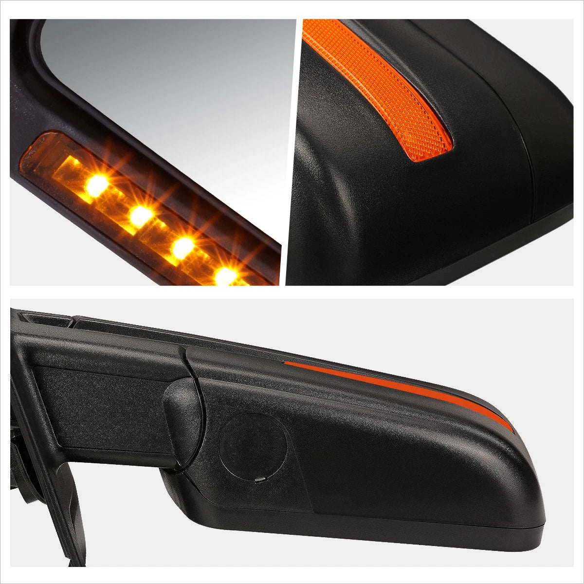 F-Shape LED DRL Headlights for GMC C/K Pickup Suburban Yukon (1994–2000)