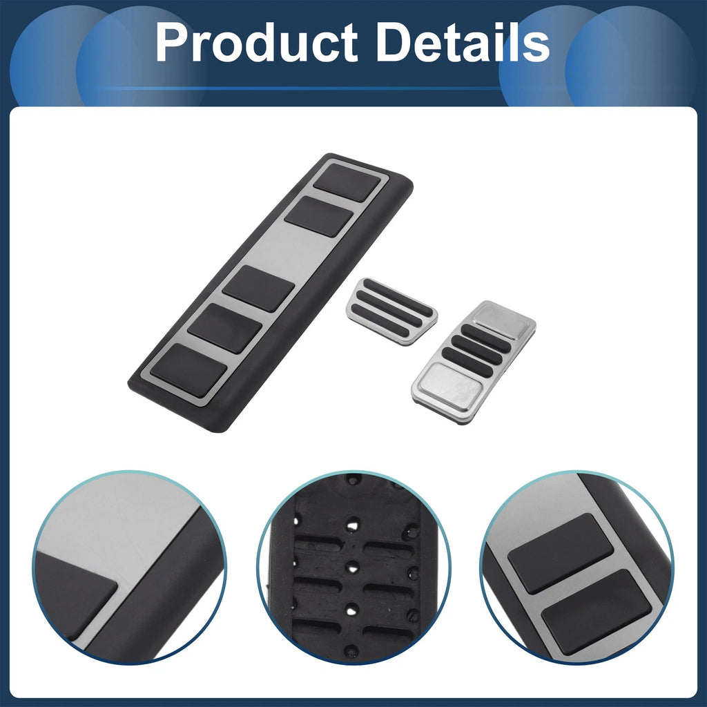 3Pcs Accelerator Pedal Covers for Ford Mustang MACH-E (2021–2023)