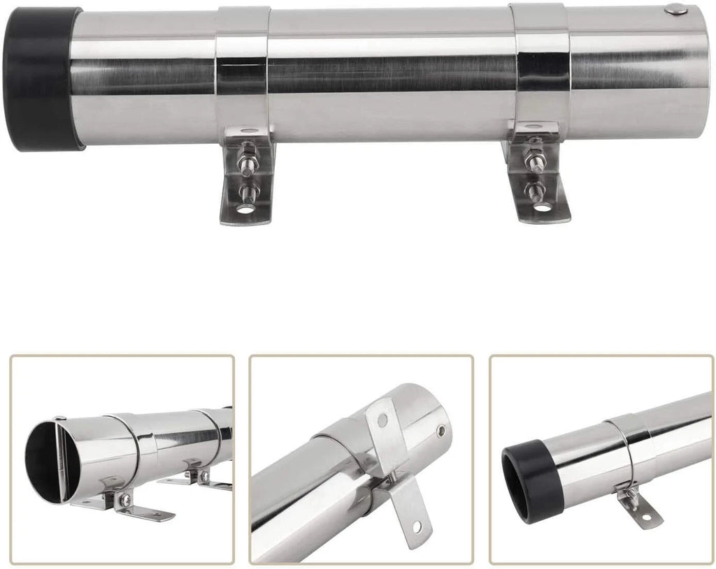 2Pcs Stainless Steel Side Mount Fishing Rod Holders for Boat Marine