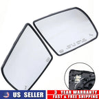 Pair Door Mirror Glass for Toyota Tundra (2014–2021) Heated, Blind Spot Detection