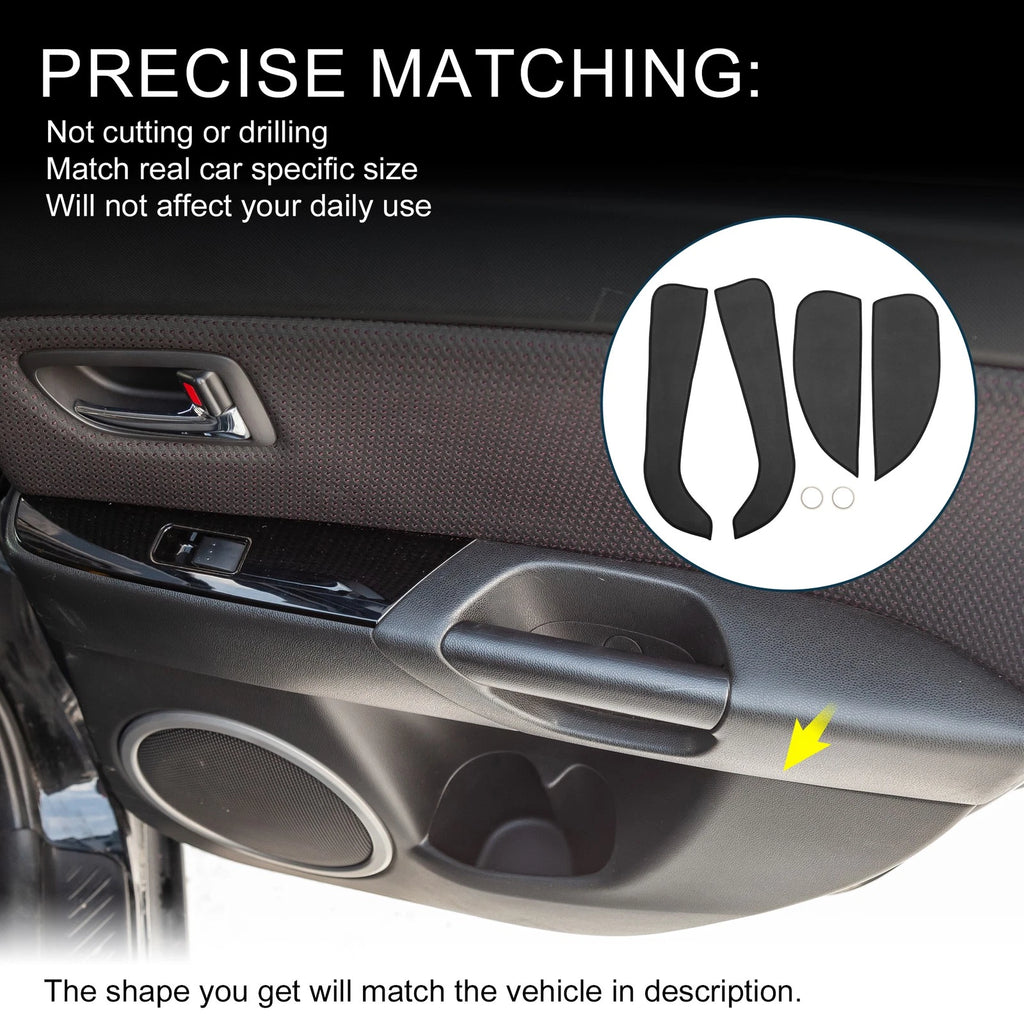 Set of 1 Car Door Leather Anti Kick Pad Sticker for BMW 1 Series (2012–2013)