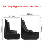 4x Mud Flaps for Tiggo 8 Pro Plus (2020-2021)