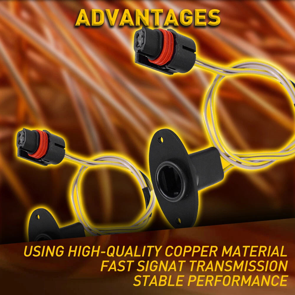 2 License Plate Light Wire Harnesses for Dodge Ram 1500 2500 3500 (1994–2001)