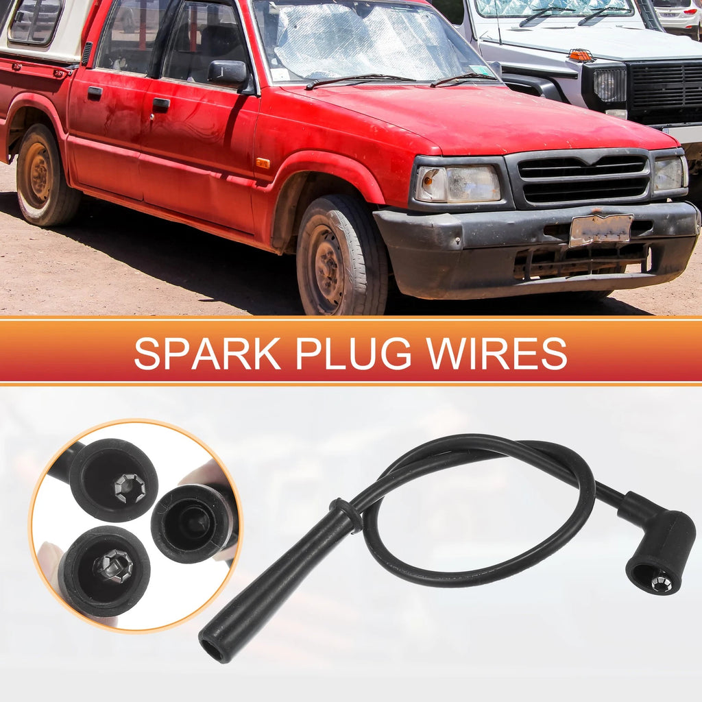 5pcs Spark Plug Wire Ignition Coil Cable No.8BU518140A for Mazda B2200 B2600 (1986–1993)