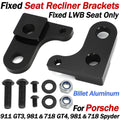 Fixed LWB Seat Recliner Brackets for Porsche 918, 911 GT3, 981, 718 GT4/Spyder