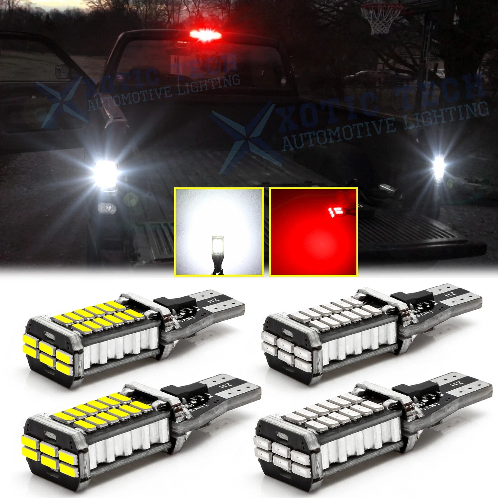 LED Backup Reverse and 3rd Third Brake Light Kit for RAM 1500-3500 (2011-2019)