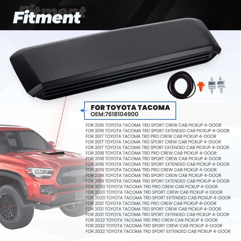 Front Upper Hood Scoop Intake Air Duct for Toyota Tacoma (2016–2022) 76181-04900