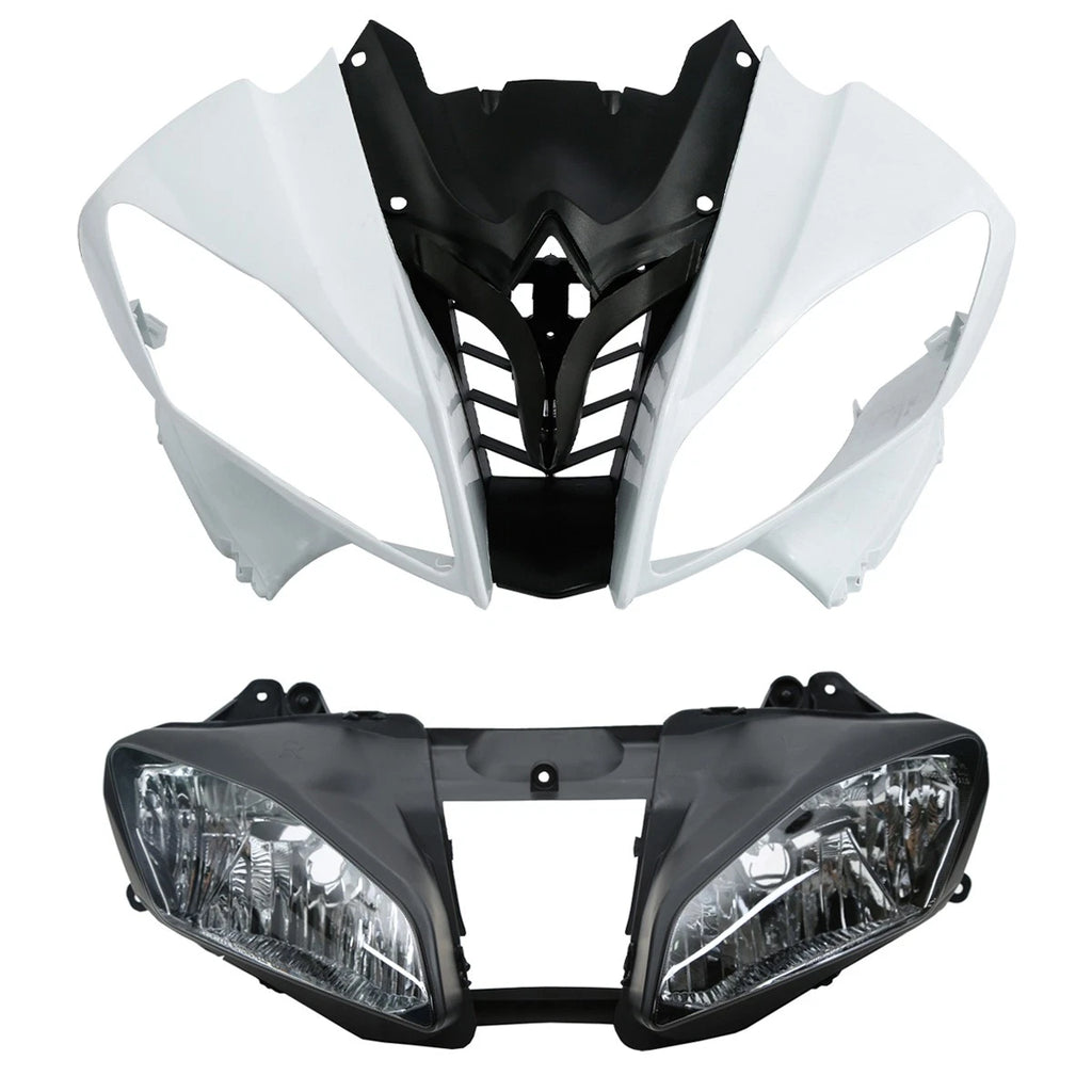 Upper Front Fairing Cowl Nose & Headlight Assembly for Yamaha YZF R6 (2008–2016)