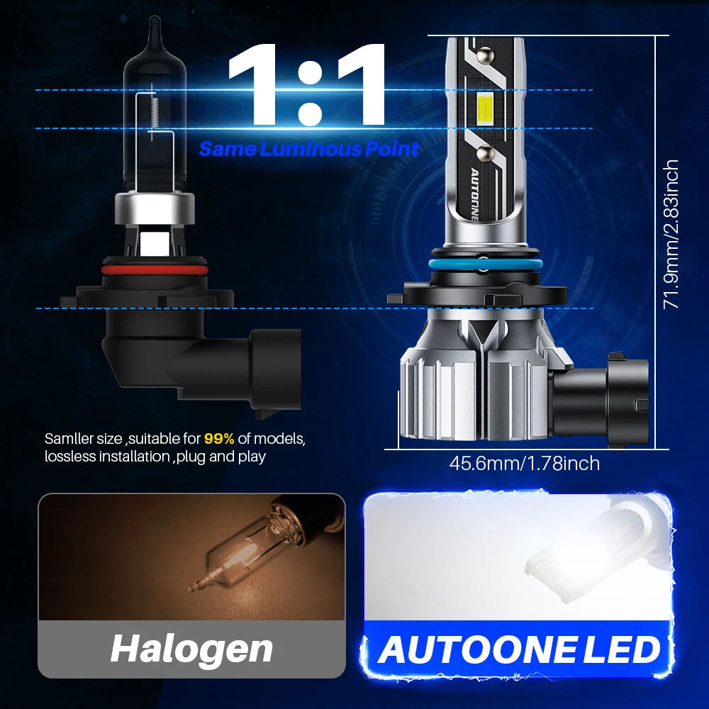 9005 LED Headlight Bulbs Conversion Kit for Autoone