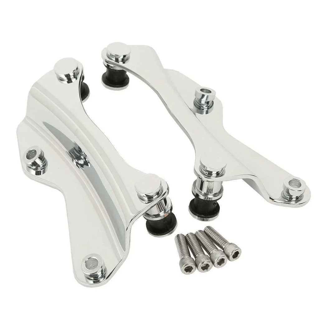 Chrome Sissy Bar Luggage Rack Docking Hardware for Harley Touring (2014-2025)