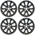 17" Gloss Black Wheel Skins for 2016-2017 Ford Fusion SE - UQSK0184