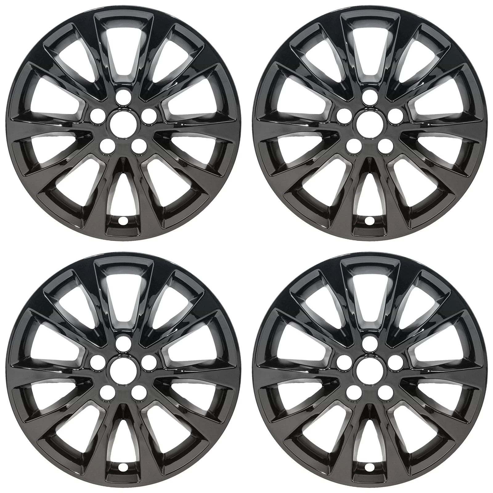 17" Gloss Black Wheel Skins for 2016-2017 Ford Fusion SE - UQSK0184