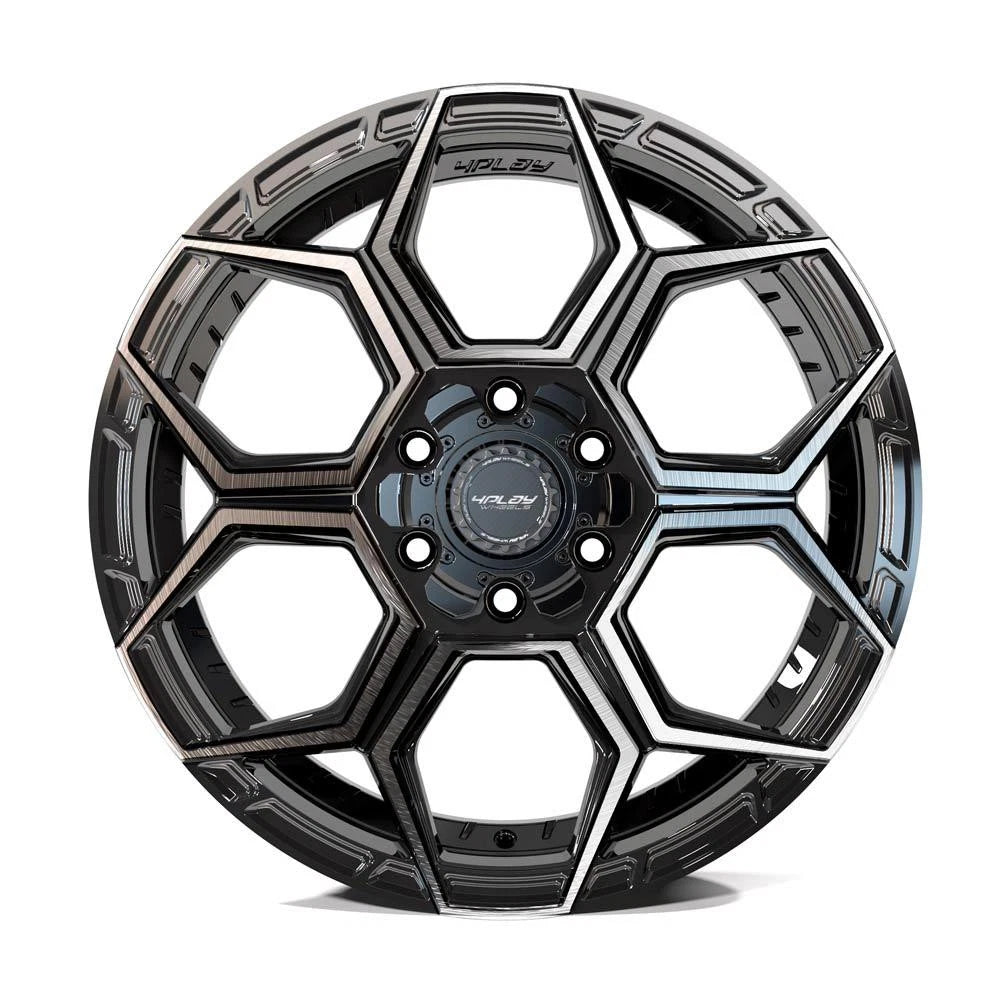 20 inch Black Wheel with Brushed Face Replacement for 2002-2013 Chevy Avalanche 1500