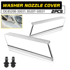 Set of 2 Headlight Washer Nozzle Covers Chrome for Lexus GS300 GS350 (2006–2011)