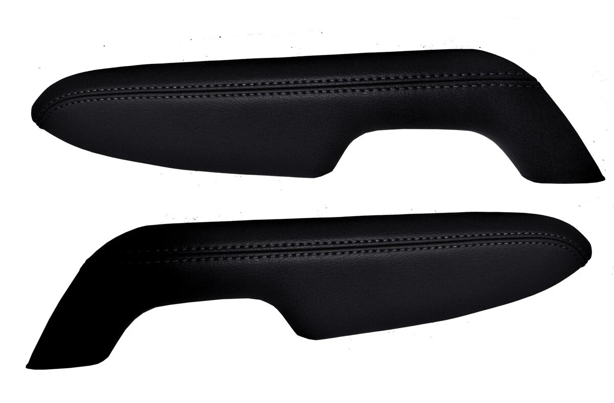 Armrest Door Panel Cover for Toyota Prius (2016–2020) Black PVC Leather