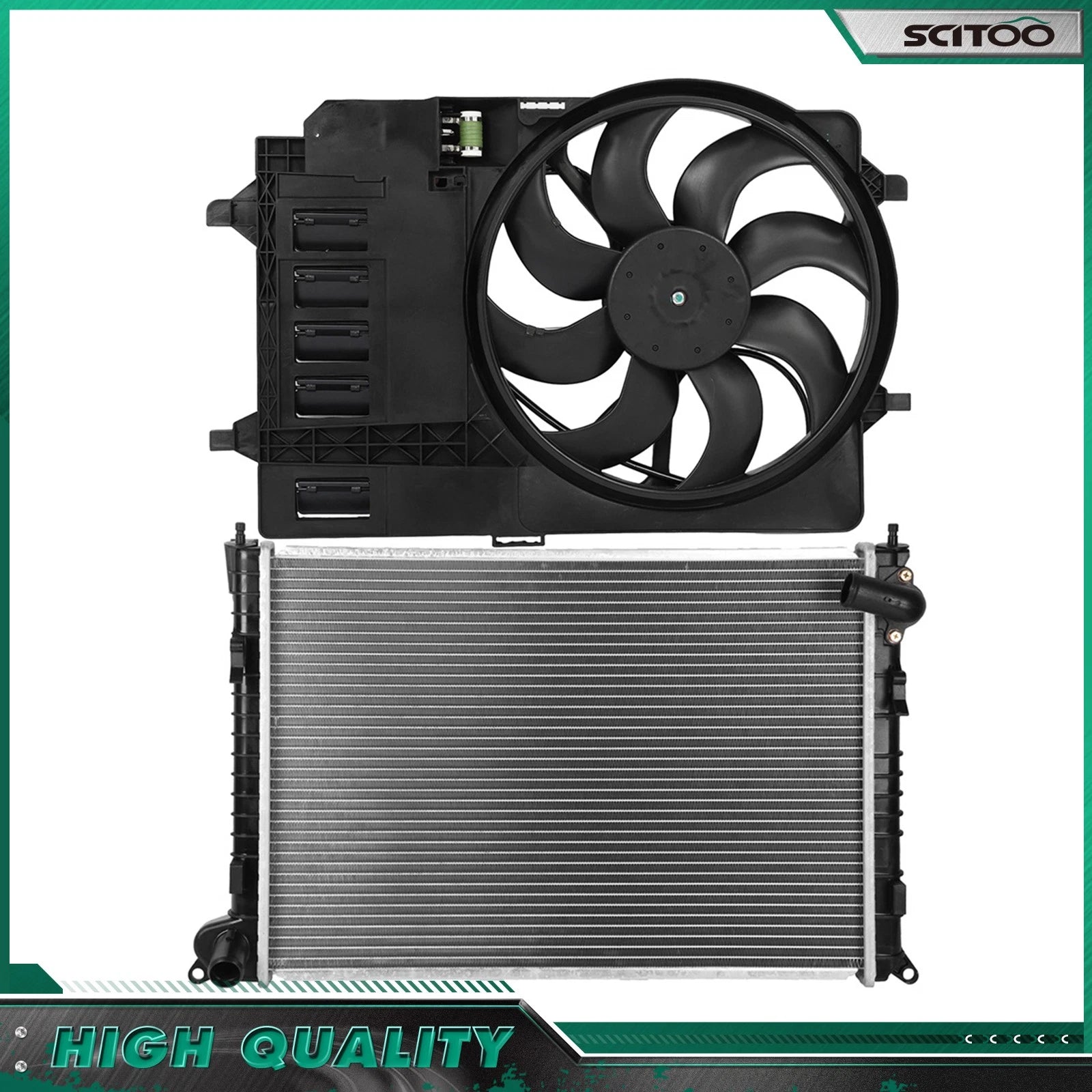 Radiator and Cooling Fan Kit for Mini Cooper Base (2002–2006)