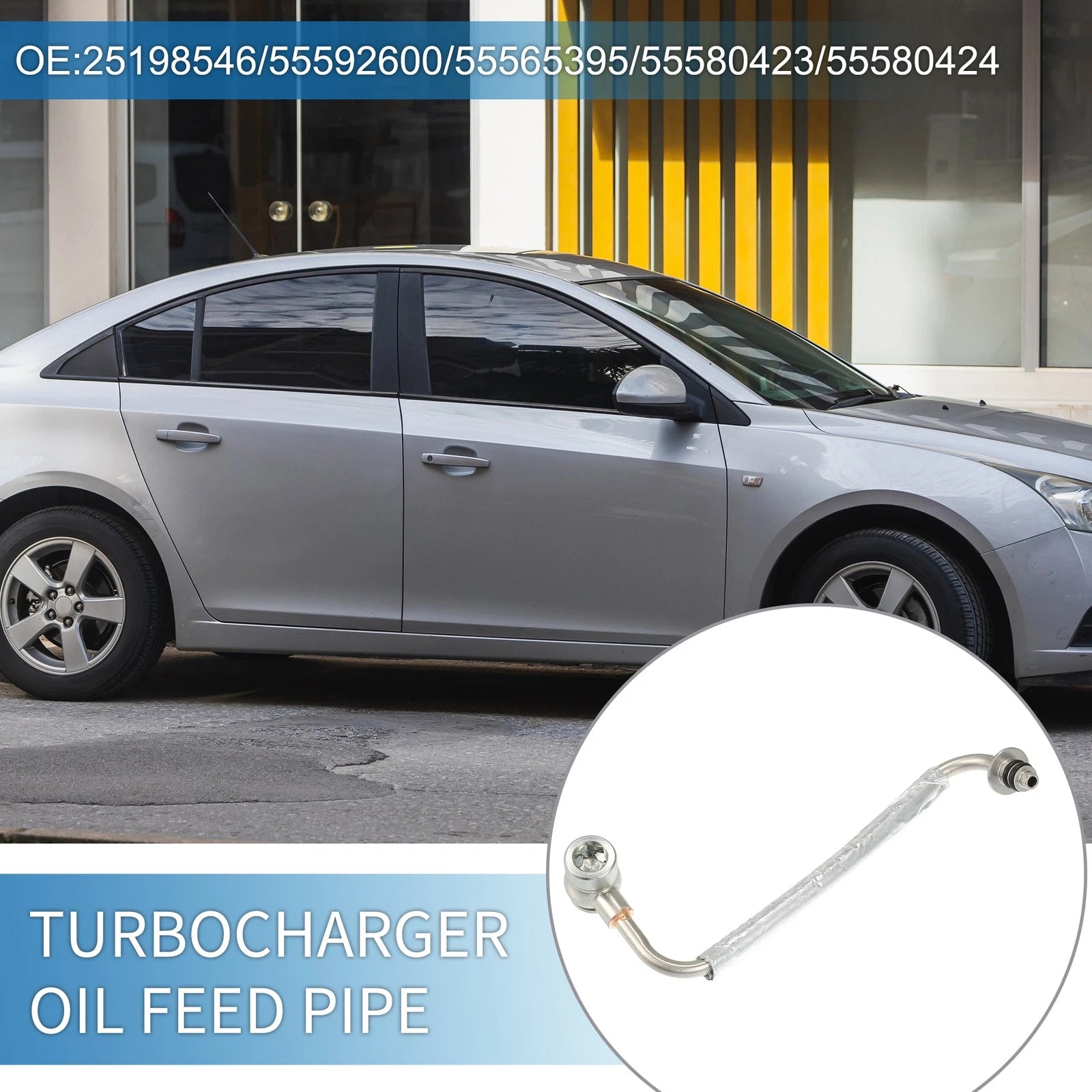 Turbocharger Oil Feed Pipe No. 25198546/55592600 for Chevy Cruze Sonic Trax (2011–2020)